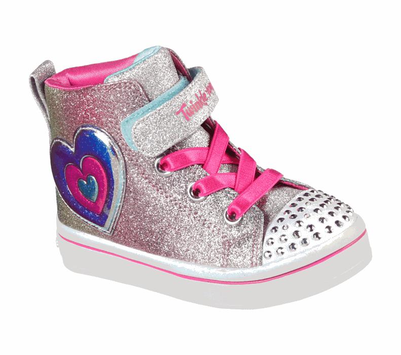 Skechers Flickor Silver/Olika Färger Sneakers - Twinkle Toes: Twi-Lites - Lil Starry Gem - Sverige (